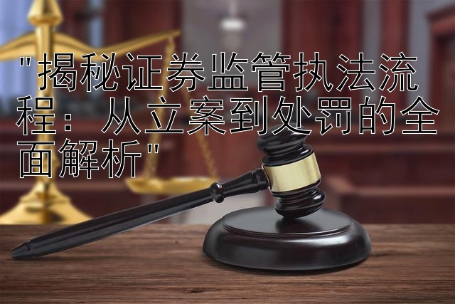 揭秘证券监管执法流程：从立案到处罚的全面解析